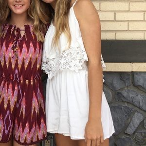 Super cute white romper!